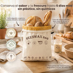 Bolsa de pan — 100% algodón y cera de abeja